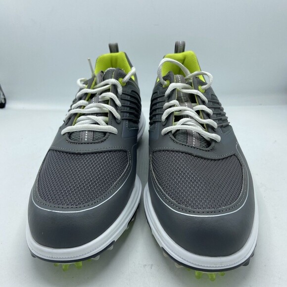 FootJoy FJ Mens Fury Size Size 8 Gray Green Leather Mesh Spiked Golf Shoes 51102 - Picture 3 of 5